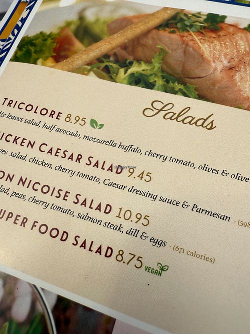 vegan  at Caffe Concerto in Birmingham