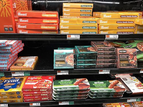 Plant based meats  at Whole Foods Market in Portsmouth