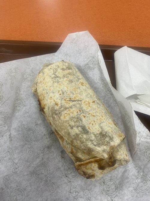 Veggie burrito  at Guacamole Grill - T2 in Cancun