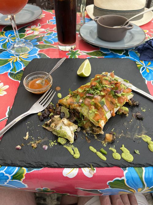 Vegan burrito  at Casa Mexico in Funchal