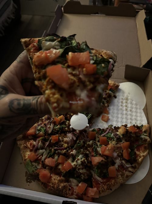 Vegan iber eats option   at Odd Moe's Pizza in Keizer