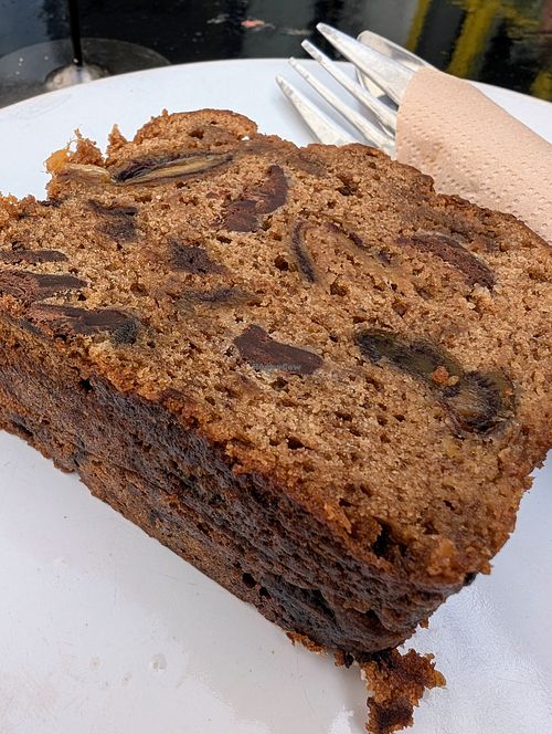 Banana bread at Mandala Café in East London