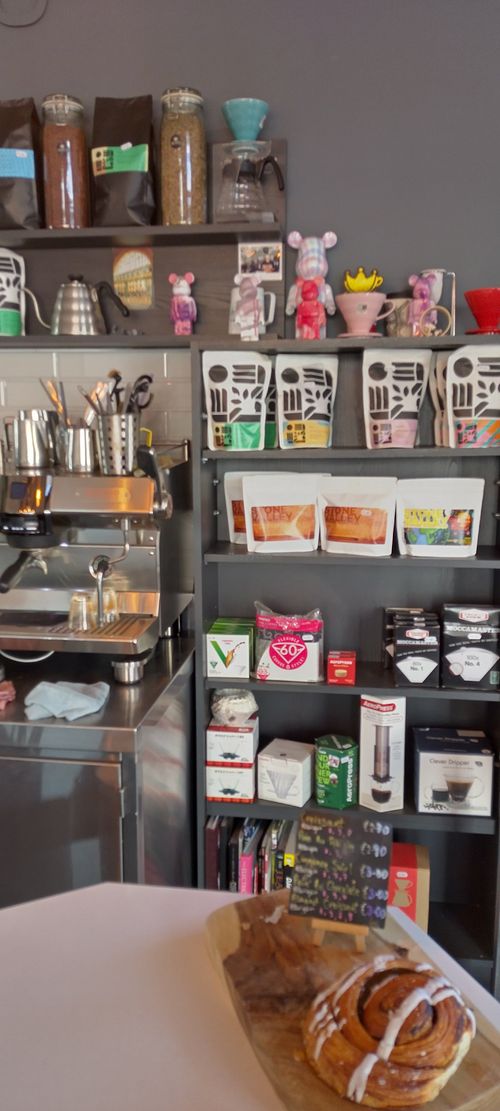 Coffee and equipment at Boru Coffee Shop in Cork