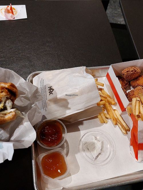 Burger, fries and nuggets. at MAX  in Gdansk
