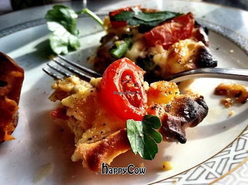 Breakfast Quiche for overnight guests at the Vienna restaurant and Inn at Vienna Restaurant and Historic Inn in Southbridge