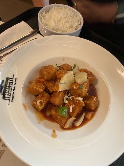 Tofu Sweet & Sour  at The Dragon Stall in Valletta