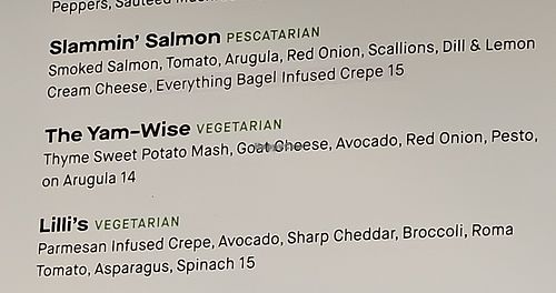 Options to vegan ize at Paris Creperie in Brookline