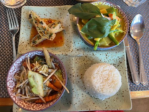 Veggie set  at Giggling Squid - Wimbledon in South West London