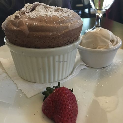 Chocolate Soufflé  at Walnut Grille in Newton