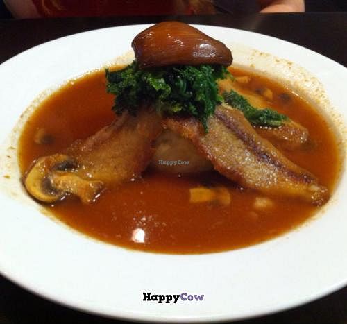 Seitan Marsala at Walnut Grille in Newton