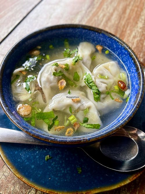 Dumpling soup, terrific fillingg  at Waroeng Bagoes in Ubud