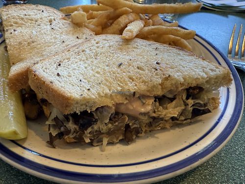 Mushroom Reuben sandwich  at Buck's Restaurant of Woodside in Woodside