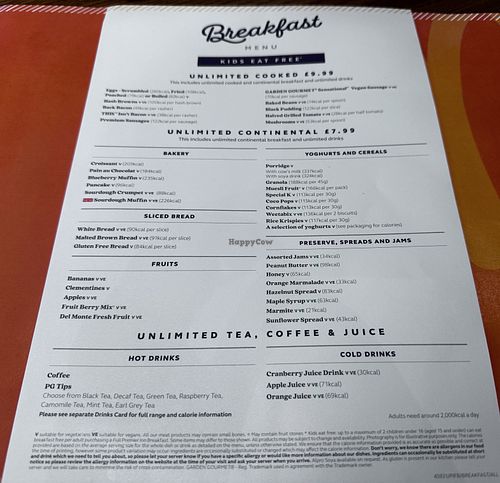 Breakfast choice  at Premier Inn - Wokingham Town Centre in Wokingham