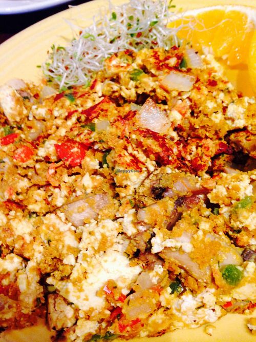 Vegan tofu scramble at One World Cafe in Baltimore