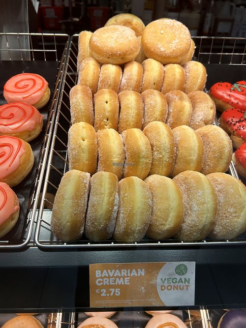 Vegan donuts   at Dunkin' - Central Station in Dusseldorf