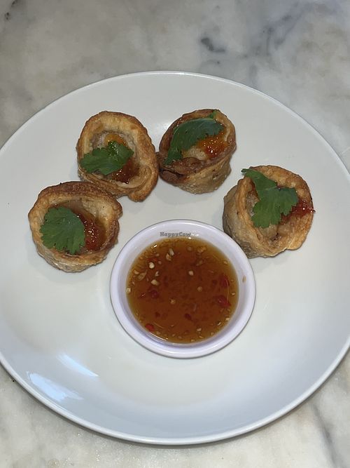 Crispy sweet potato dumplings  at Noya's Kitchen in Bath