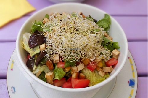 Mixed Salad with tofu at Artha in Porec