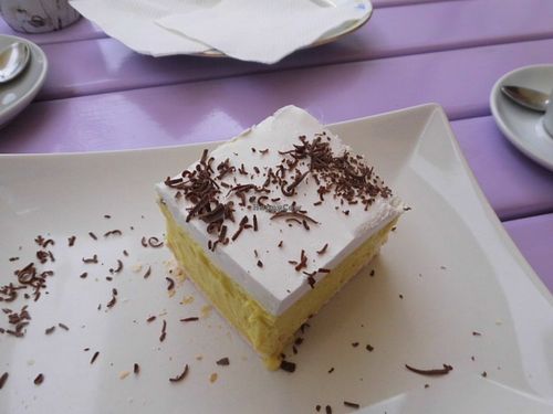 Tasty vegan cake at Artha in Porec