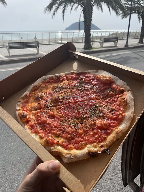 marinara take away (6€)  at Da Franco in Albenga