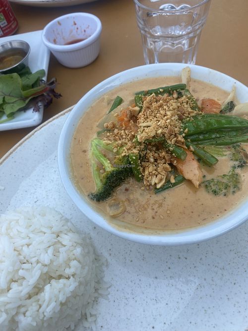 Veggie Massaman 🥜   at Bonne Nuit Beach Cafe in Jersey