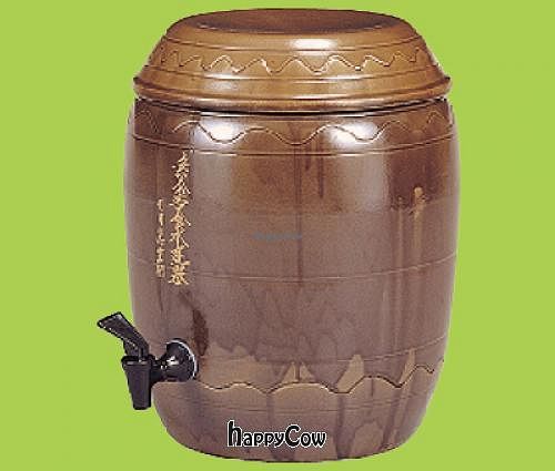 water-purifier by red clay ceramic balls at Sleeping Strawberry Guesthouse in Seoul