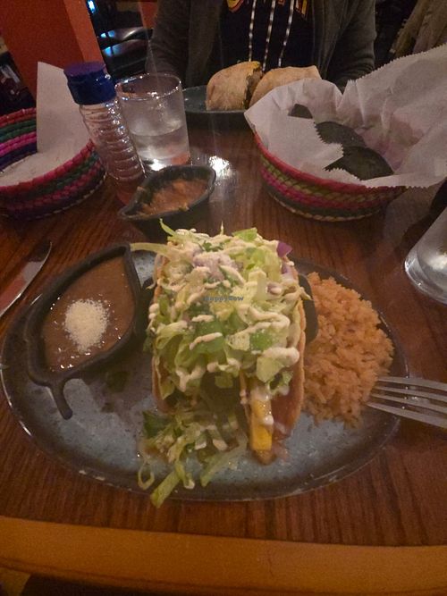 Hard shell Taco meal at Salsa Verde Grill in Bar Harbor
