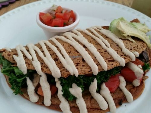 savory pancake at La Senda Restaurante in Playa Del Carmen