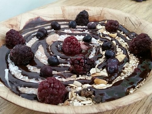 cacao bowl at La Senda Restaurante in Playa Del Carmen