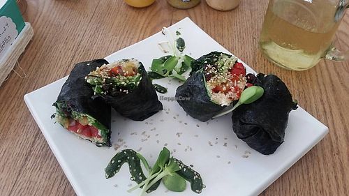 nori rolls at La Senda Restaurante in Playa Del Carmen