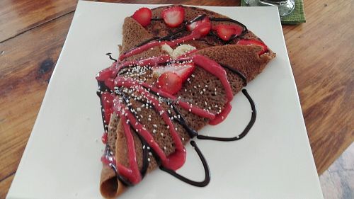crepe dulce at La Senda Restaurante in Playa Del Carmen