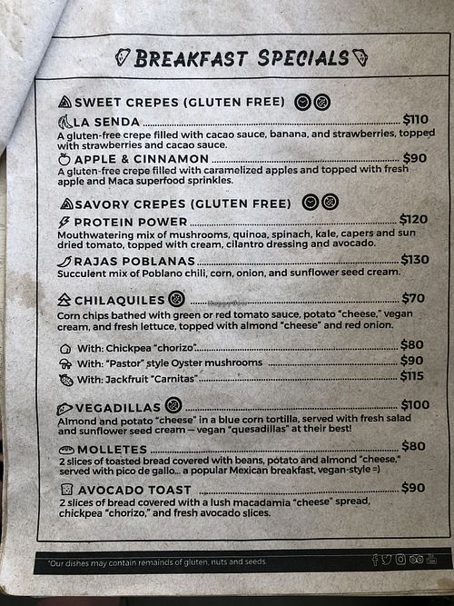 Breakfast at La Senda Restaurante in Playa Del Carmen