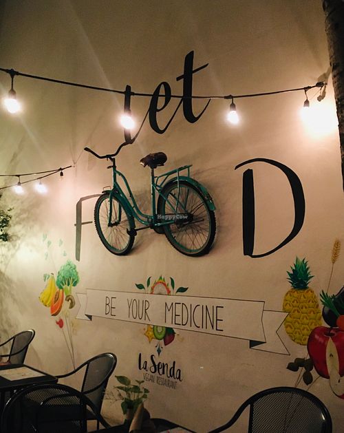 Inside of building at La Senda Restaurante in Playa Del Carmen