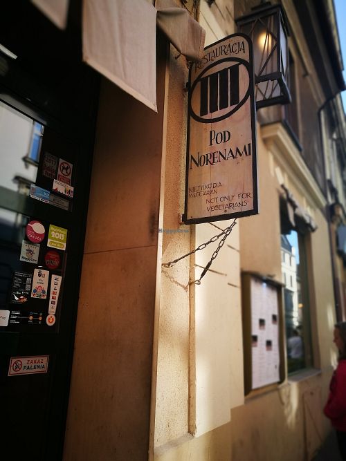 enterance - view from the street  at Pod Norenami in Krakow