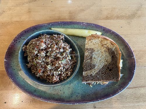 Half sando with a side of quinoa salad   at Great Full Gardens - Midtown in Reno