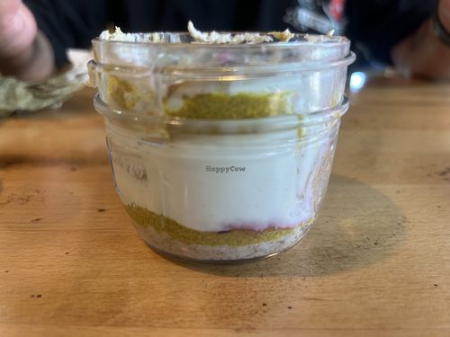 Side of upside pineapple cake jarred dessert   at Great Full Gardens - Midtown in Reno