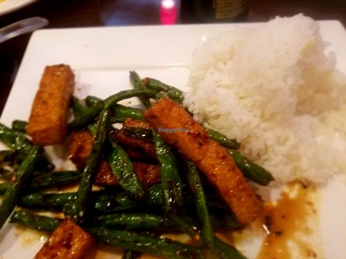 Mala String Beans with Tofu at Thai Mango Asian Bistro in Columbus