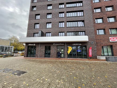 This is what you see at the address - entrance is around the corner  at vorveg in Hannover