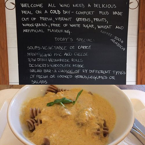 great Mac and cheese! at Ajdovo Zrno in Ljubljana