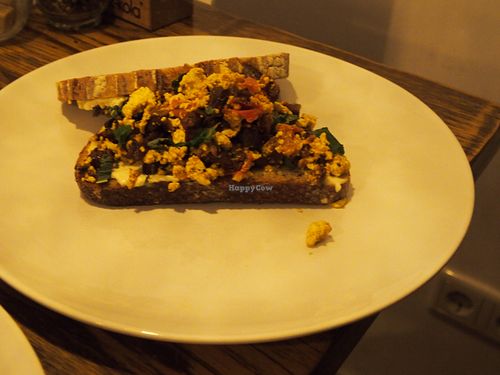 Scrambled tofu at DopHert in Amsterdam