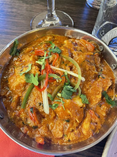 Chick’n Jalfrezi  at Namaste Village in Southend-on-sea