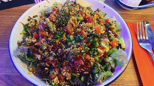 sunny vibes salad  at Belushi's   in Edinburgh