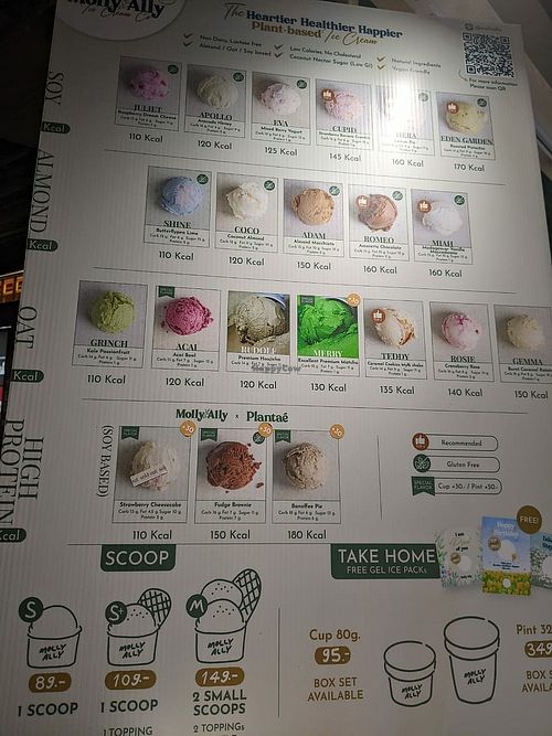 Menu at Molly Ally - Maybe closed in Bangkok