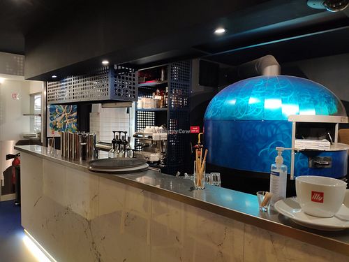 Oven and kitchen entrance at le Fratel in La Rochelle