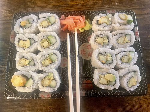 Crunchy veggie rolls   at Katsu-Ya of Japan in Appleton