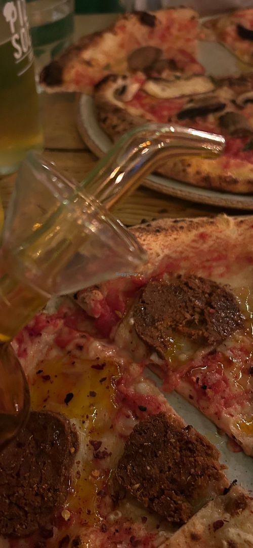 Drizzle that chilli oil on son   at Pizza Social in Harrogate