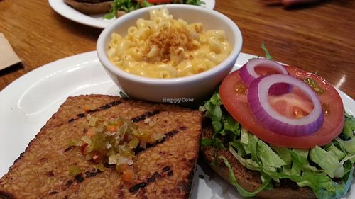 Bali bliss with side of Mac and cheese at Veggie Grill in Laguna Niguel