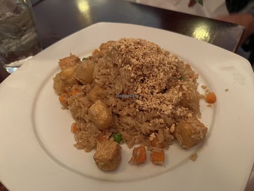 Pineapple fried rice with tofu  at Bamboo House in Frenchtown