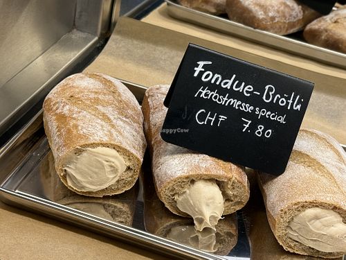 fondue bread  at Bakery Bakery - Basel SBB in Basel