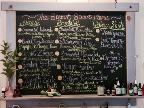 phenomenal juices, smoothies & shots at The Sanibel Sprout in Sanibel