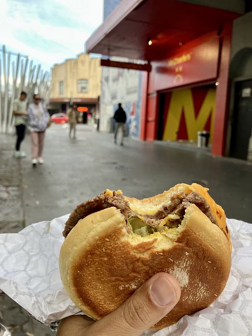 Double not burger  at Mr.Charlie's - Sydney in Redfern